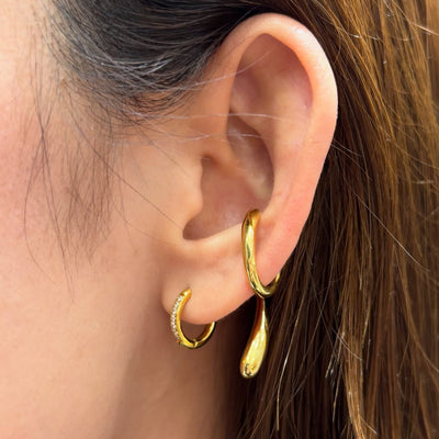 Cz small hoop styling