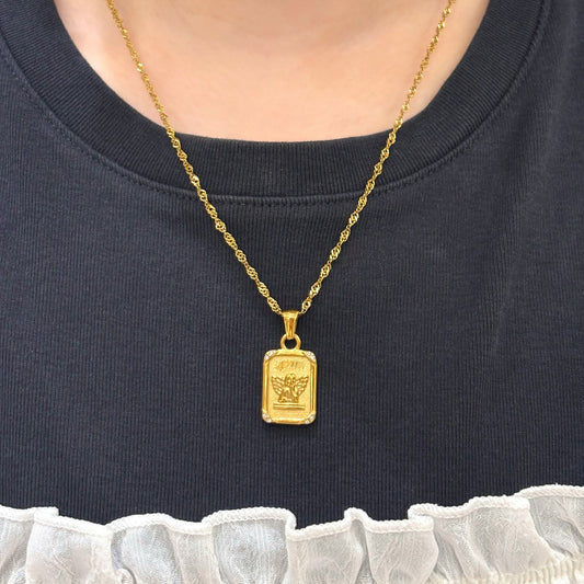 Angel zirconia pendant styling