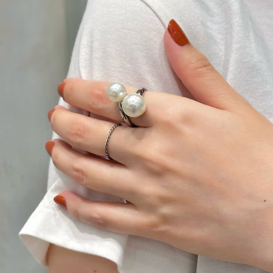 double pearl styling