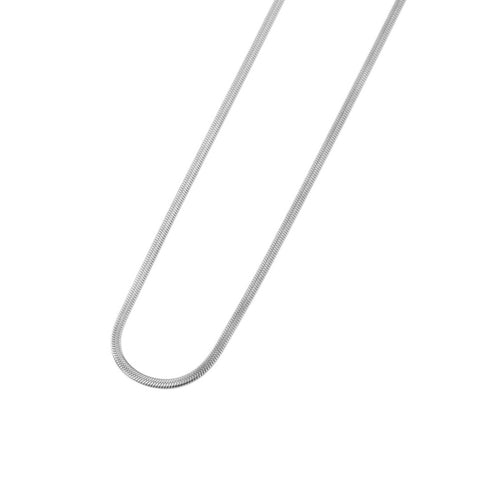 Flat snake chain necklace(cne0023s)