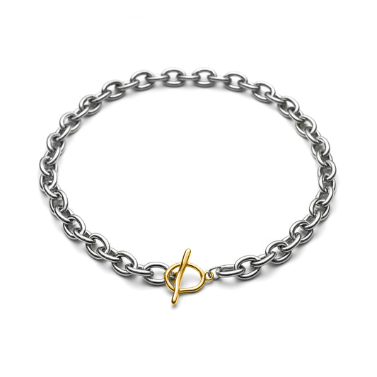 Unique cable chain necklace(cne0099b)