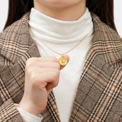 Hawaiian liberty coin necklace(Hne0003g)