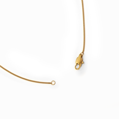 Square plate necklace (cne0110g)