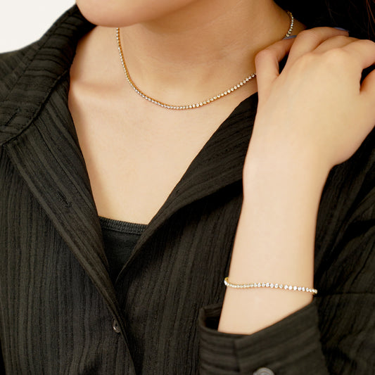 Cz tennis bracelet (rbr0039g)