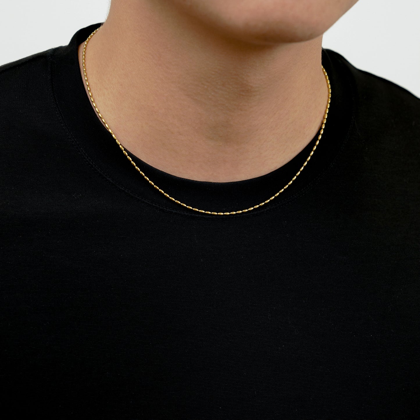Oval chain necklace(cne0100g)