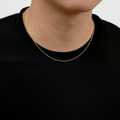 Oval chain necklace(cne0100g)