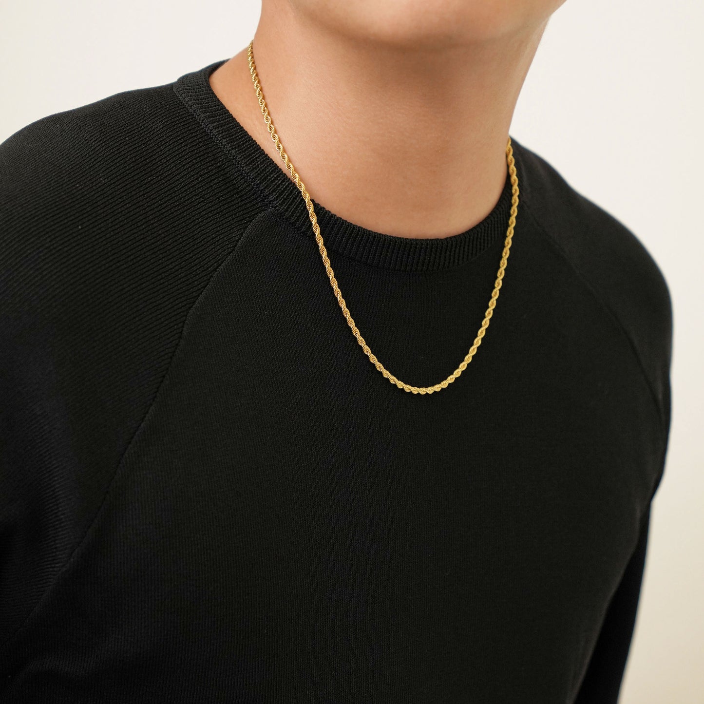 Rope chain necklace(cne0063g)