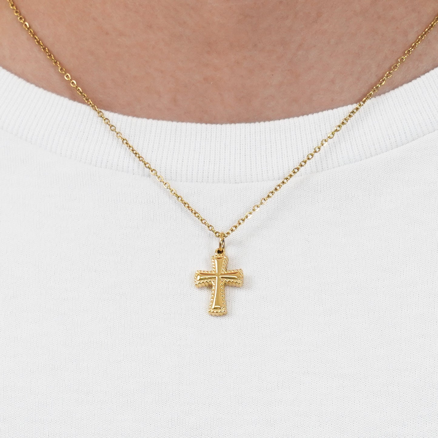 Vintage cross necklace(cne0077g)