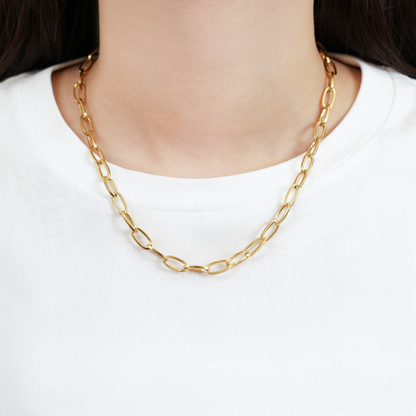 Sharp chain necklace (rne0128b)