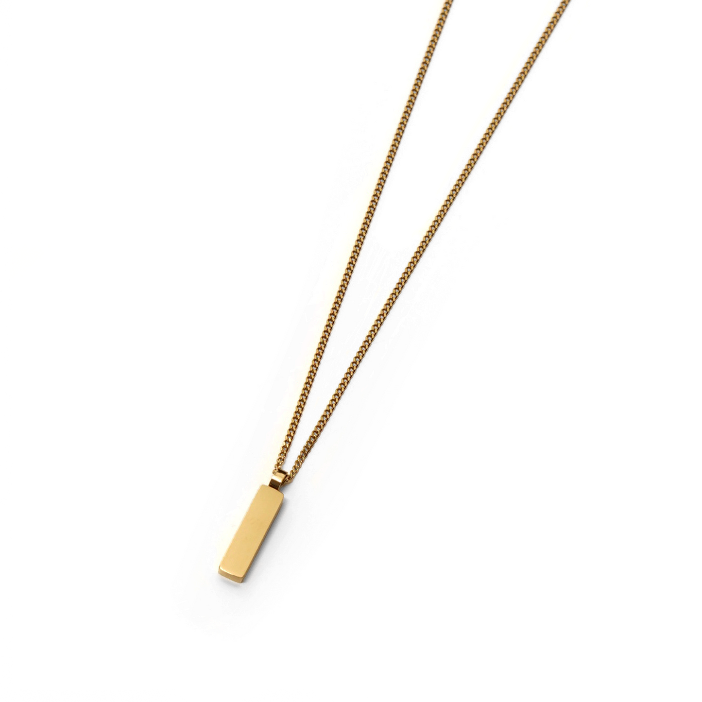 Square plate necklace (cne0110g)