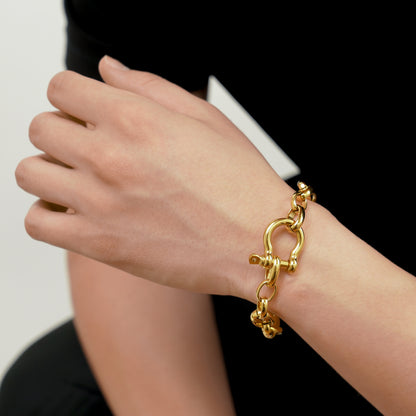 U lock chain bracelet(cbr0034g)