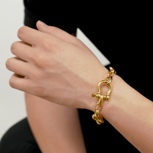 U lock chain bracelet(cbr0034g)