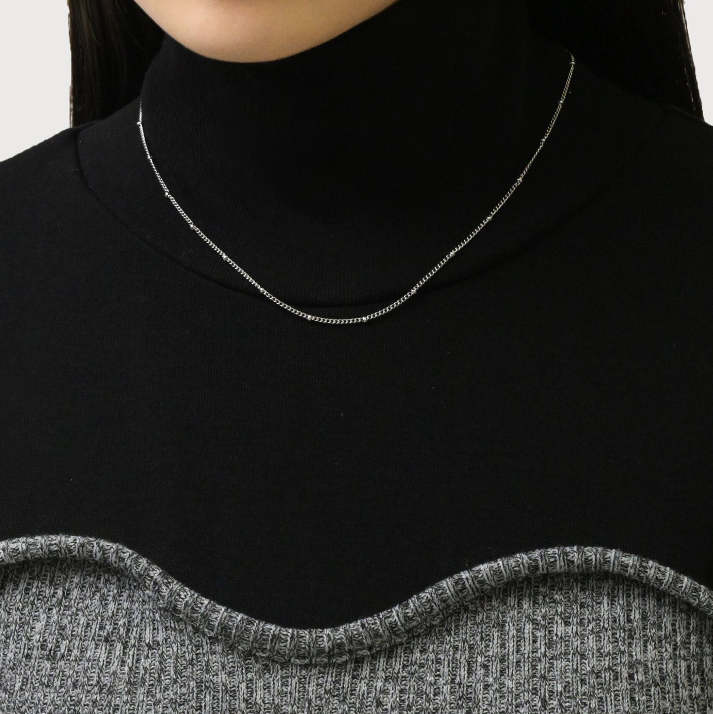 Dot chain necklace(rne0075s)