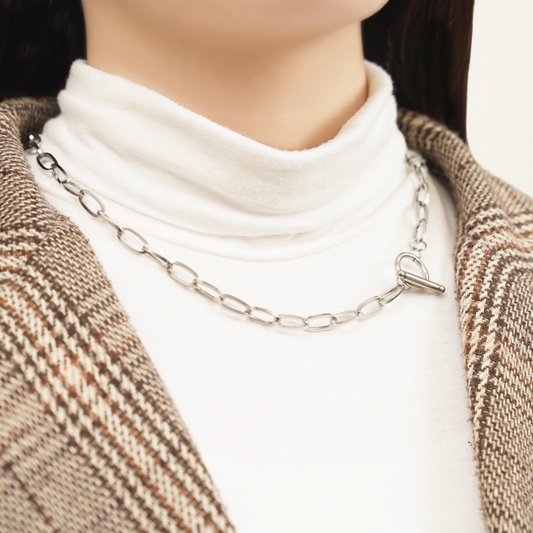 Sharp chain necklace (rne0127s)