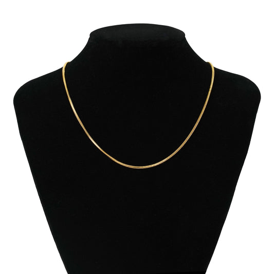 Round snake chain necklace(cne0085g)