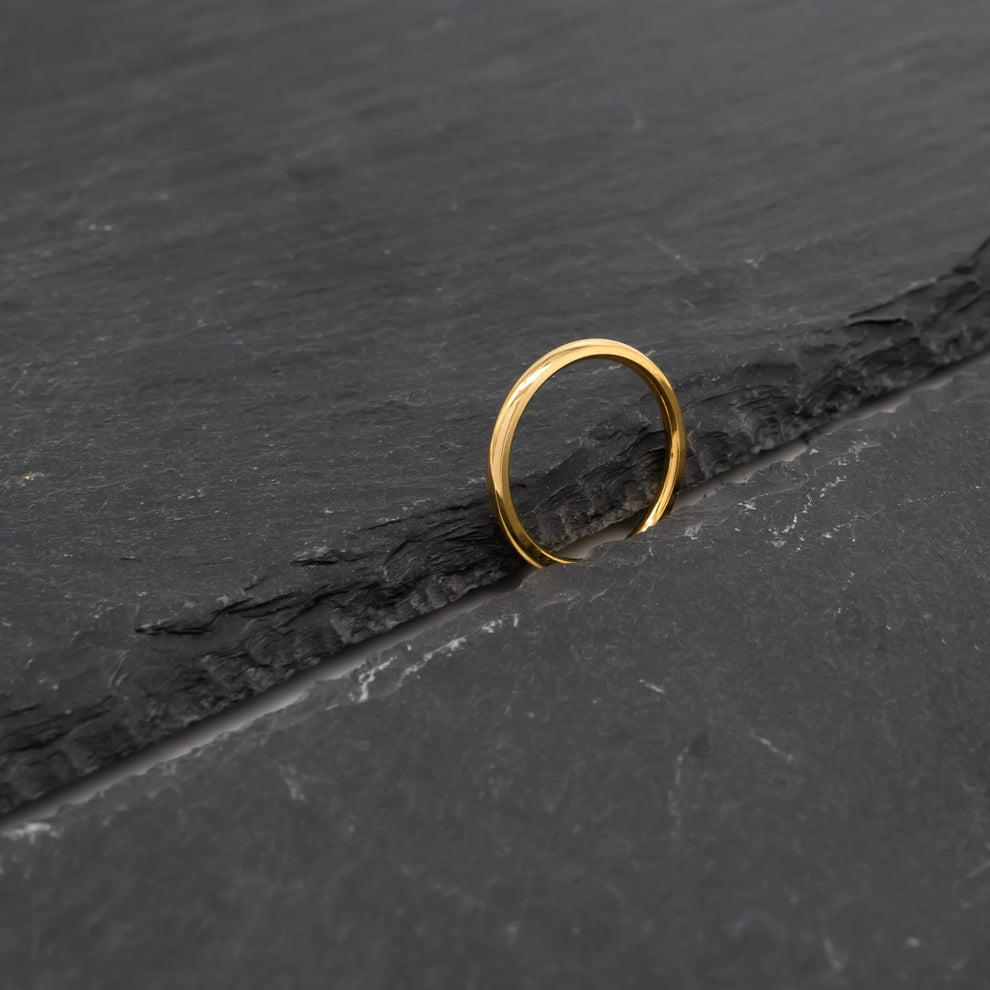 Normal ring gold｜cross Jewellia｜金アレ対応・ユニセックスジュエリー