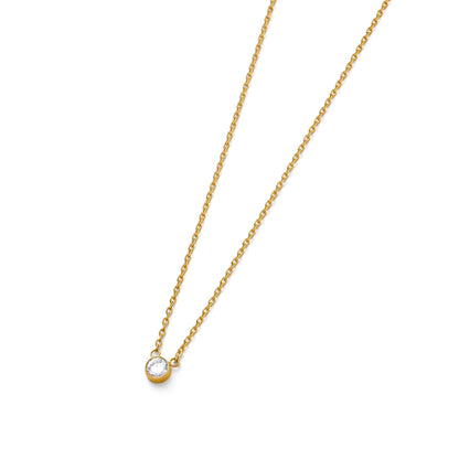 Single zirconia necklace(rne0105g)