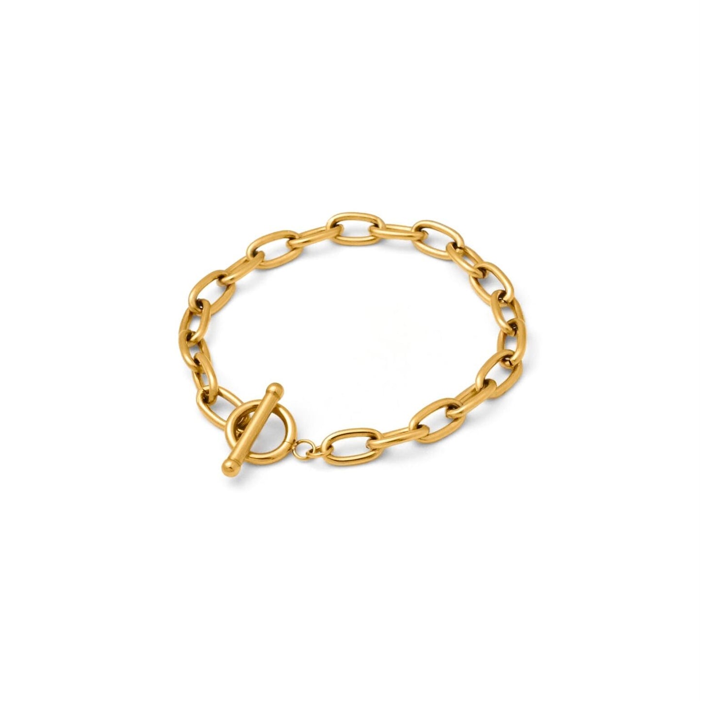 Tall cable chain bracelet(rbr0028g)