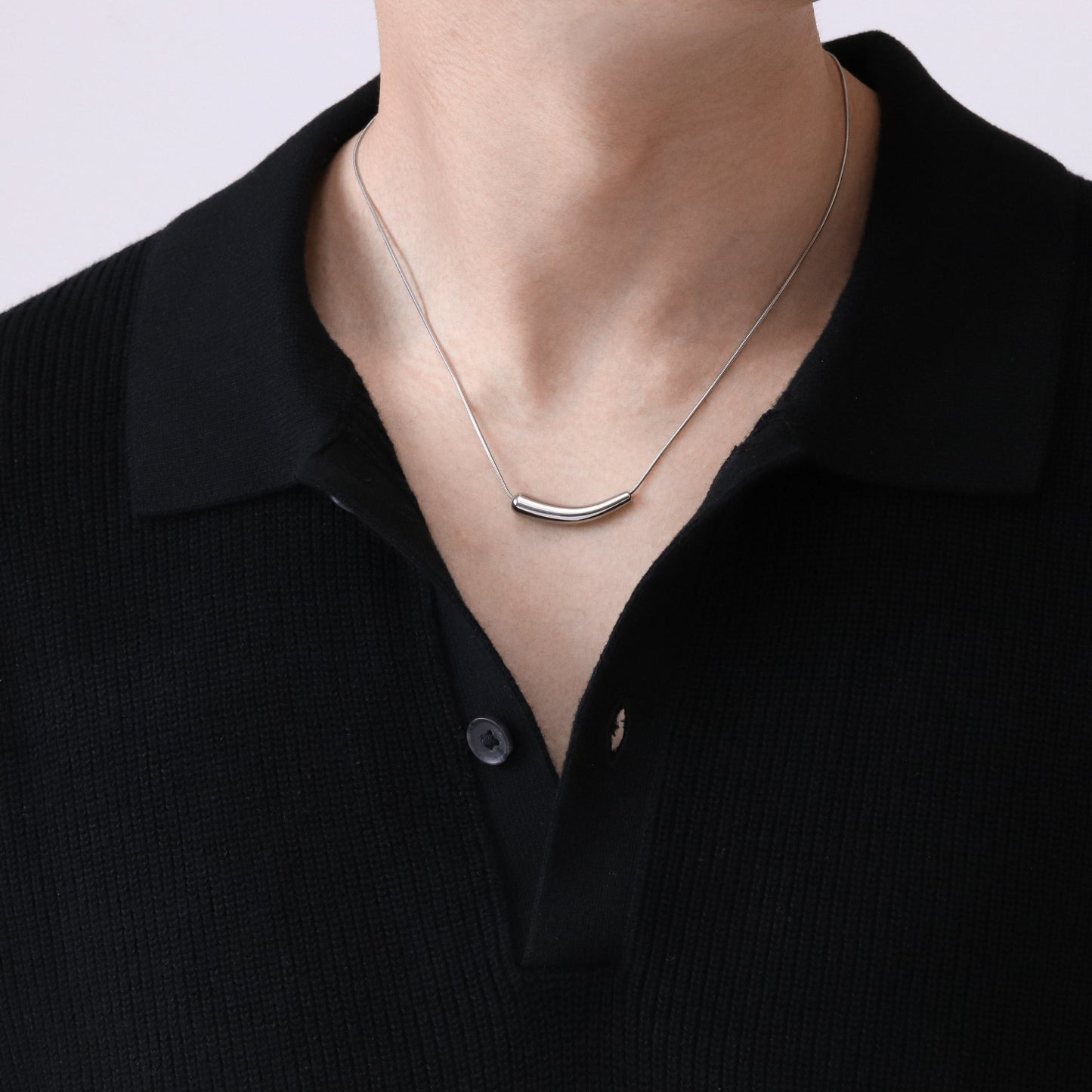 Eggplant snake chain necklace(cne0066s)