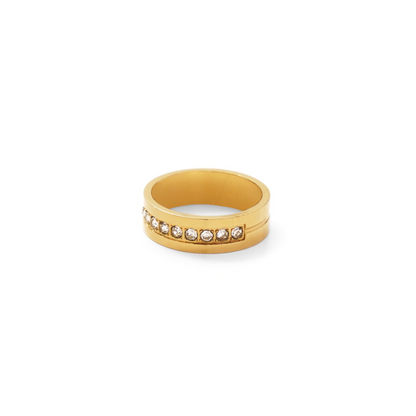 Cz half eternity ring (rri0112g)