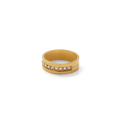 Cz half eternity ring (rri0112g)