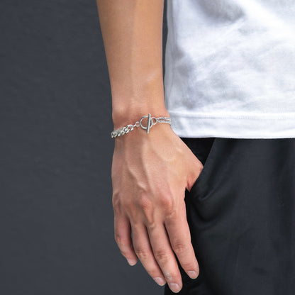 Two types link chain bracelet(cbr0016s)