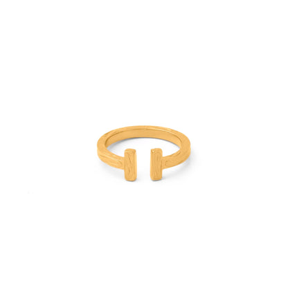Hawaiian scroll T-shape ring(Hri0011g)