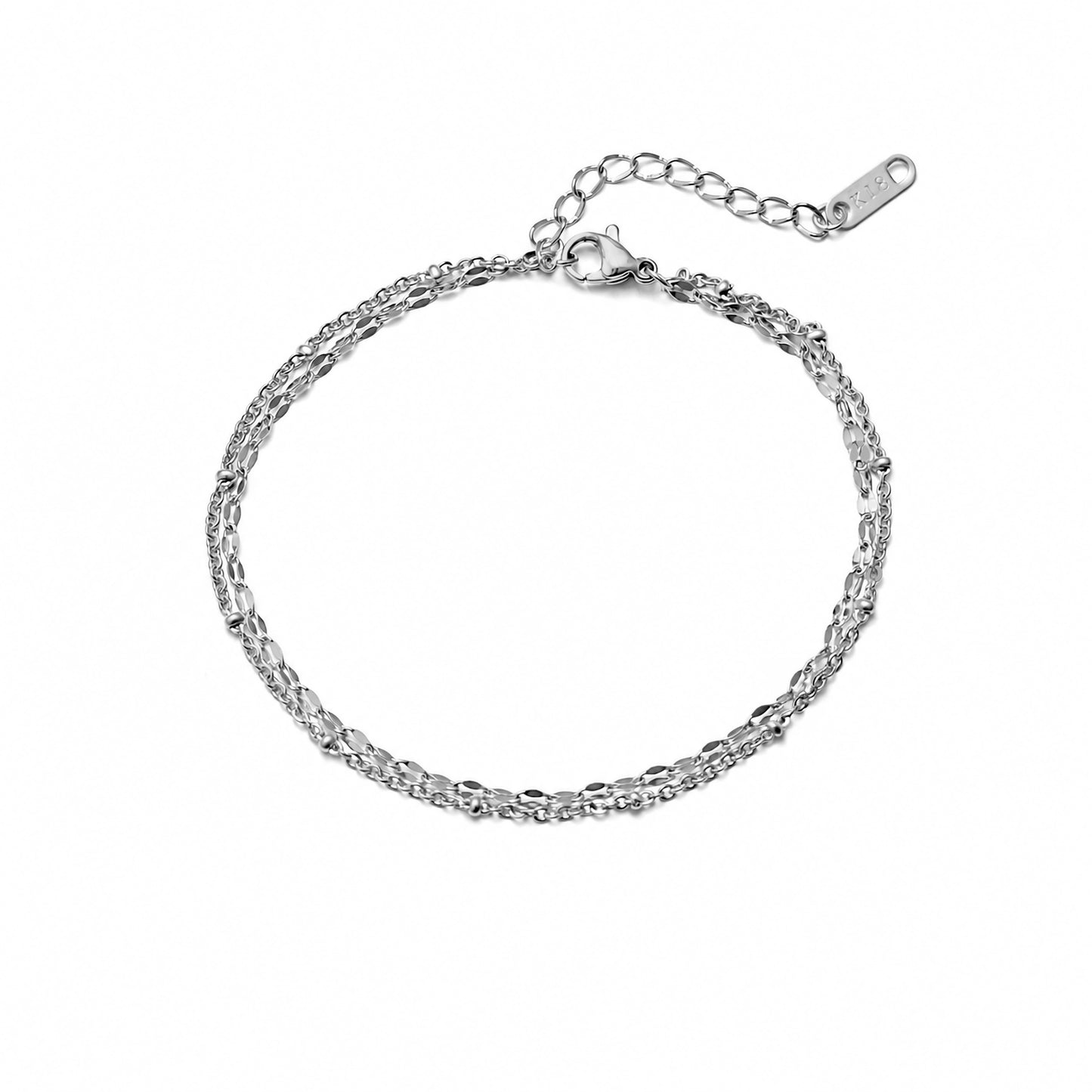 Pental ball chain double anklet(ran0013s)