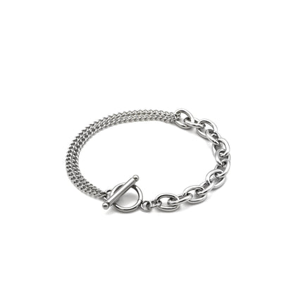 Two types cable chain bracelet(cbr0014s)