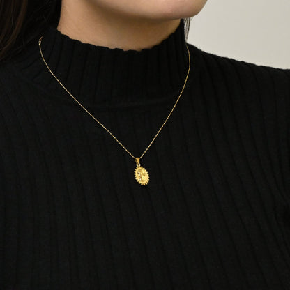 Queen ball necklace(rne0095g)