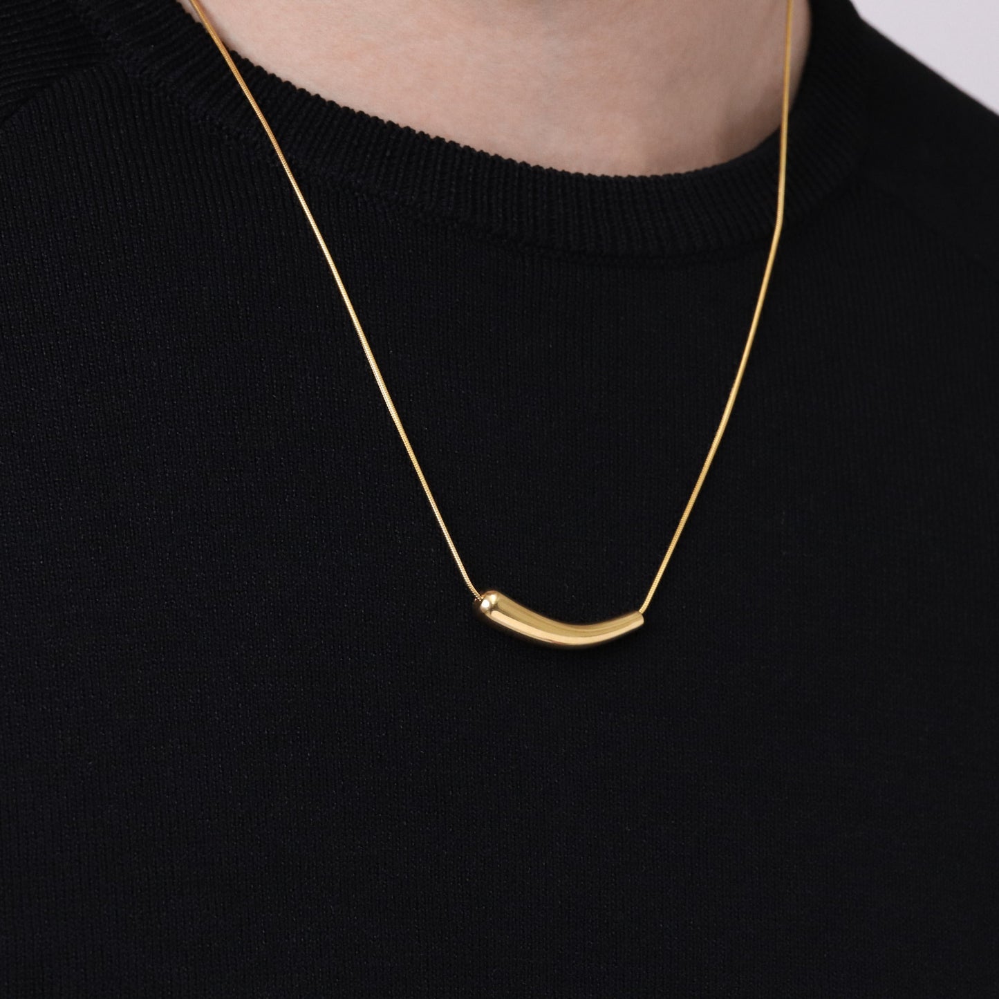 Eggplant snake chain necklace(cne0065g)