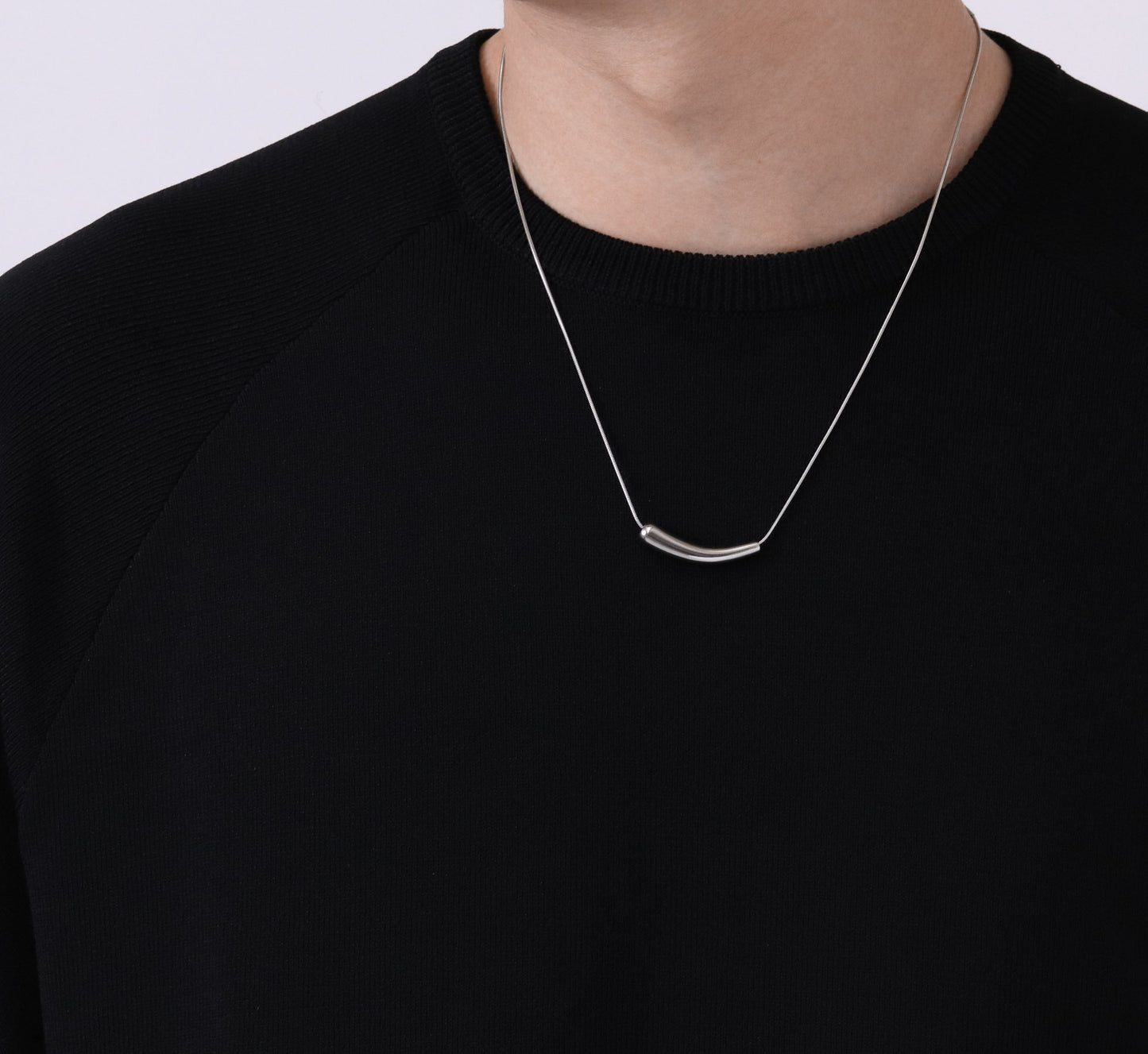 Eggplant snake chain necklace(cne0066s)