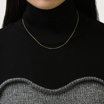 Dot chain necklace(rne0074g)