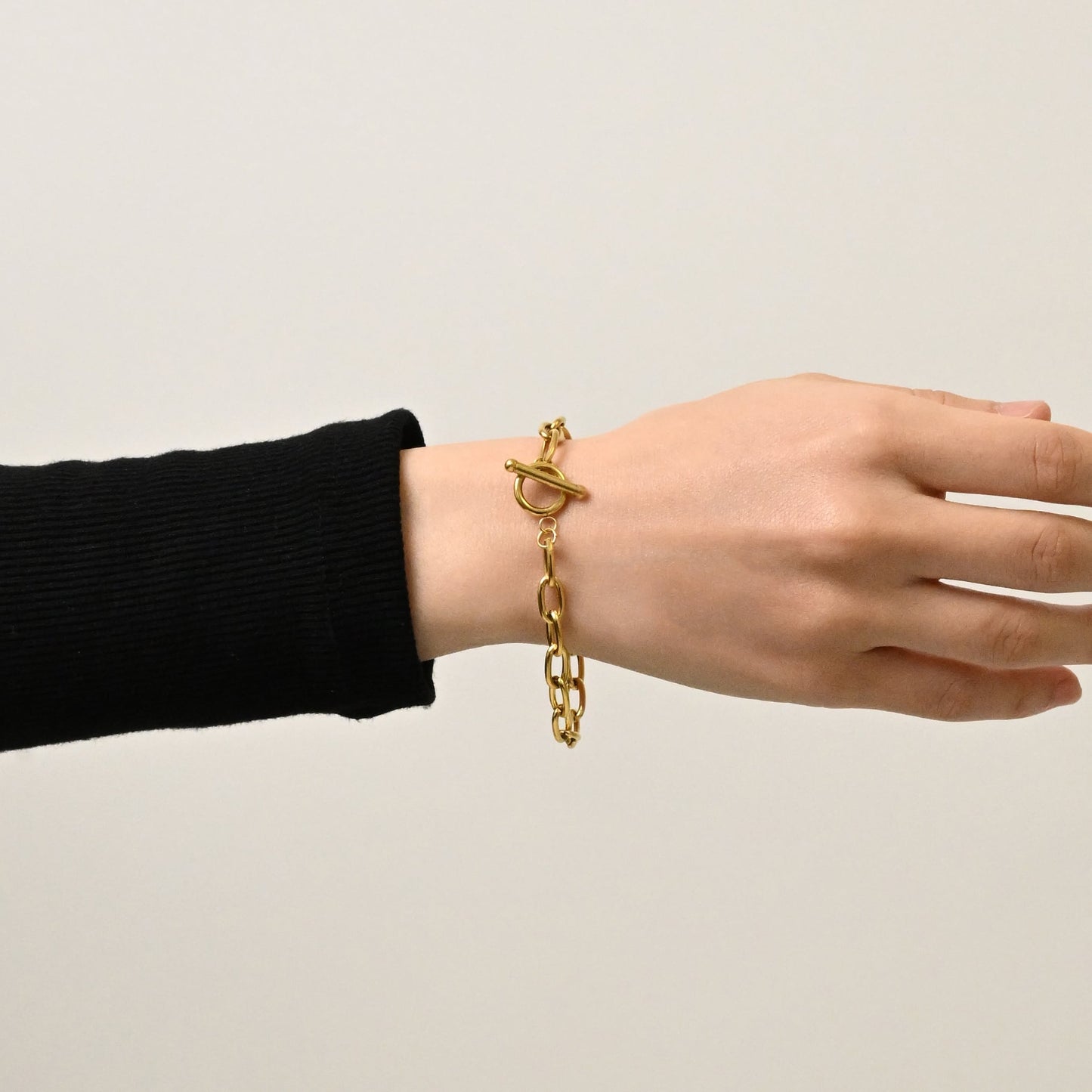 Tall cable chain bracelet(rbr0028g)