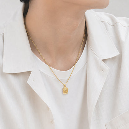 Angel zirconia pendant necklace(rne0134g)
