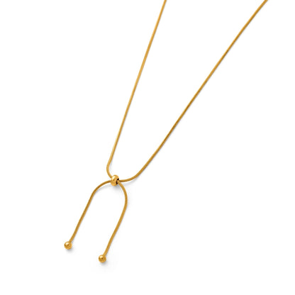 Dot long chain nacklace(rne0066g)