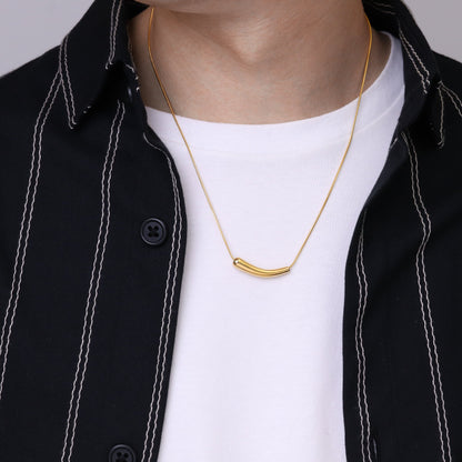 Eggplant snake chain necklace(cne0065g)