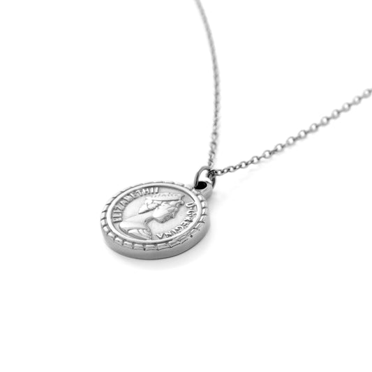 Queen coin necklace(cne0062s)