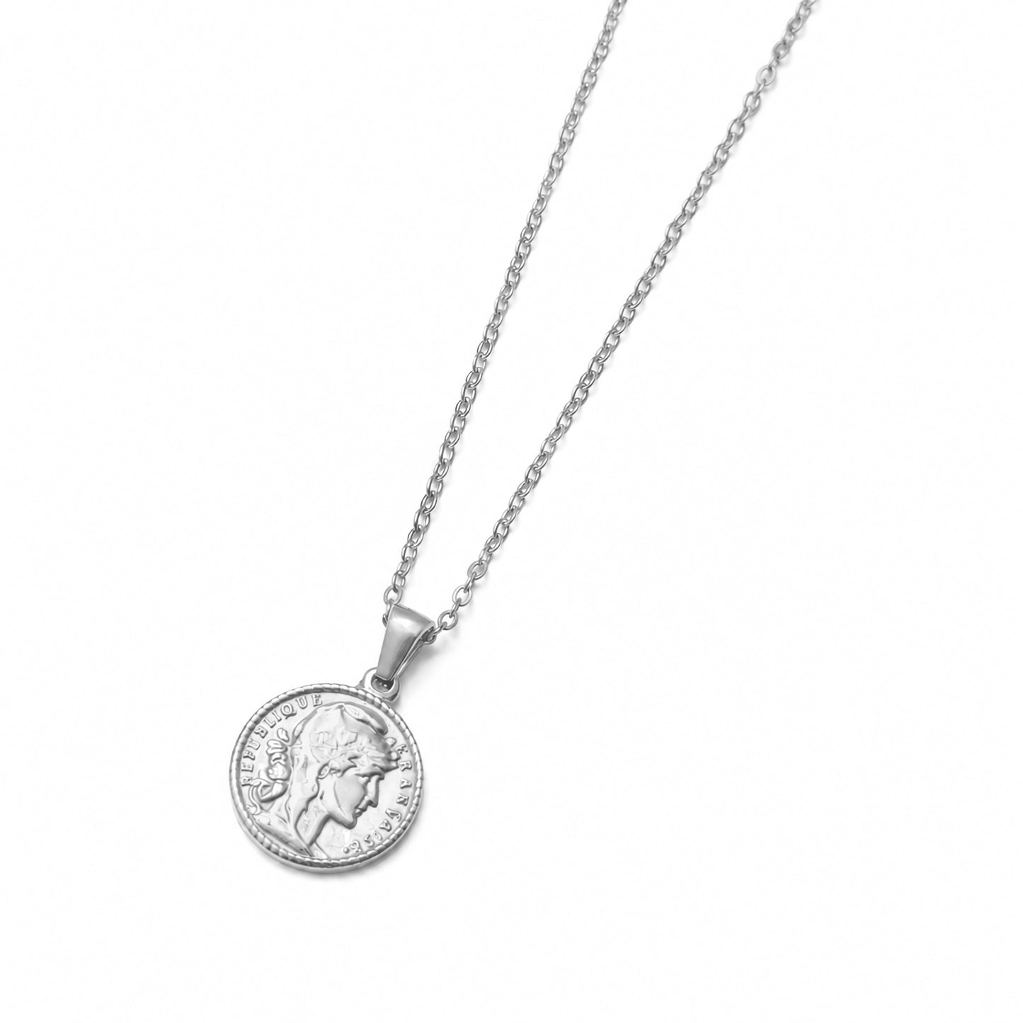 Vintage coin necklace(cne0119s)