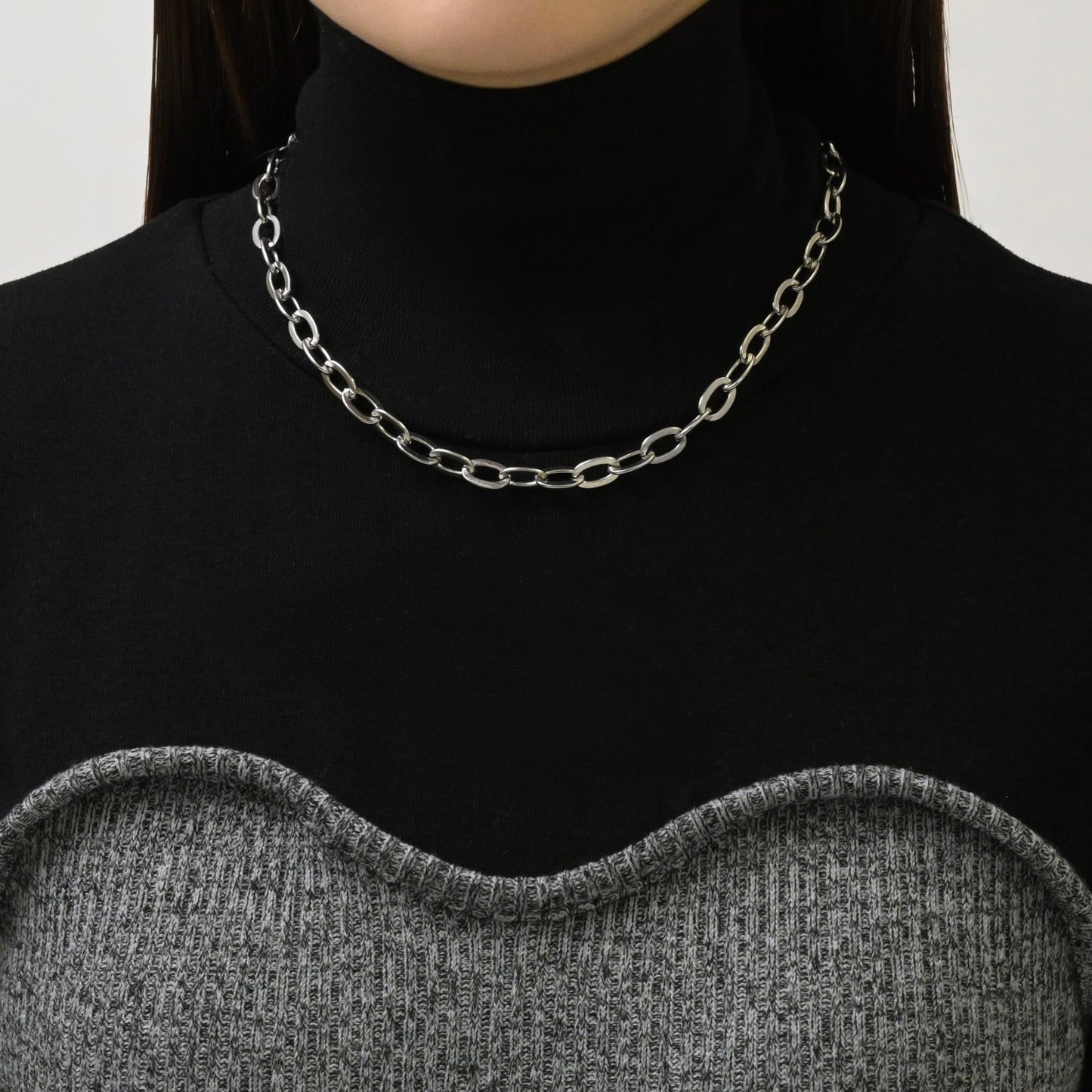 Leon chain necklace(rne0025s)