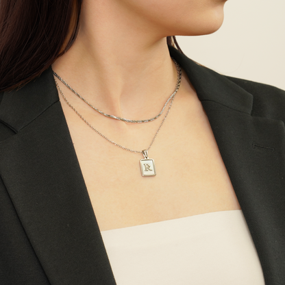 Flat rope chain necklace(rne0015s)