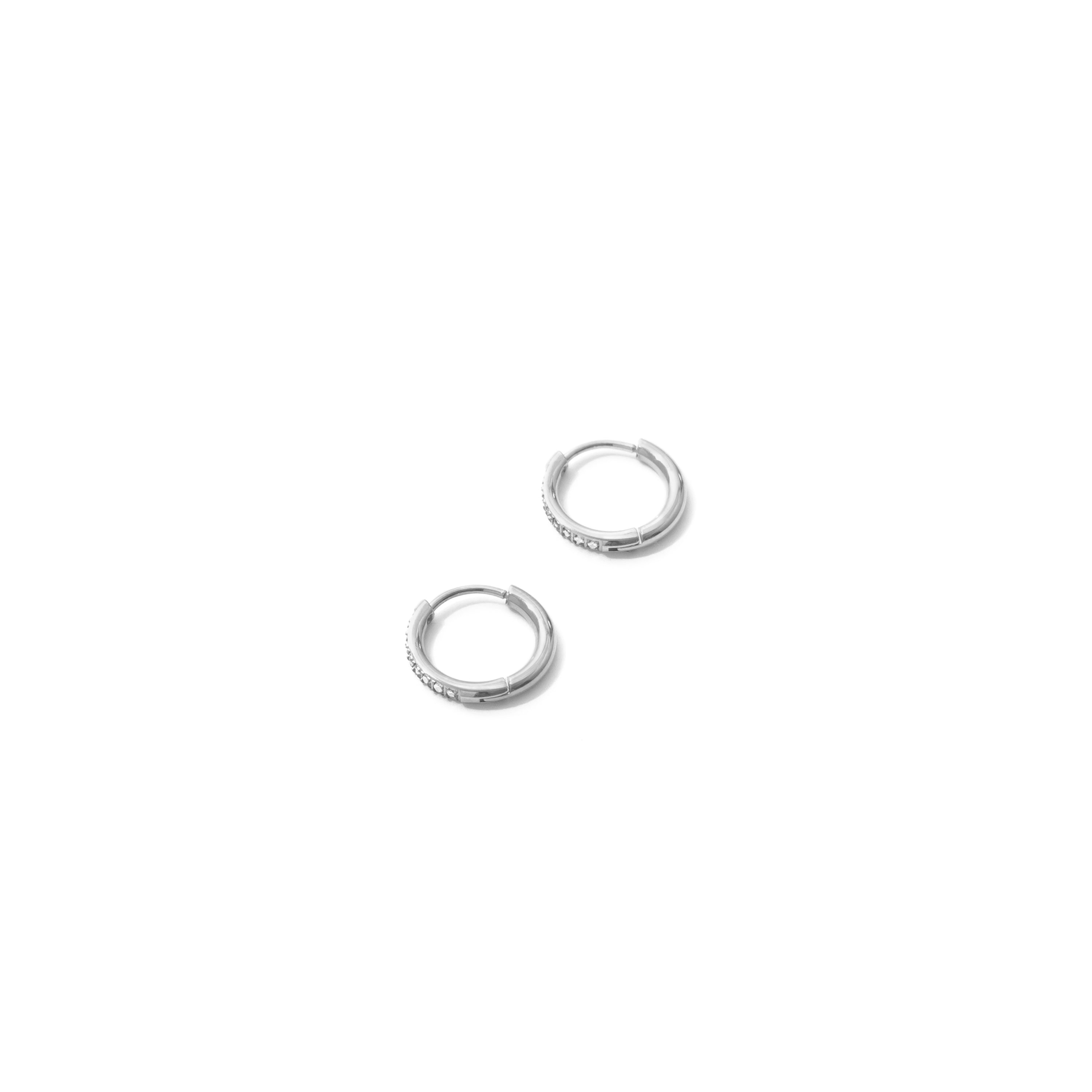 Cz small hoop pierce silver｜cross Jewellia｜金アレ対応・ユニ