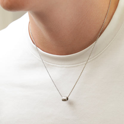 Hawaiian scroll barrel necklace (Hne0016s)