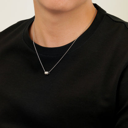 Hawaiian scroll barrel necklace (Hne0016s)