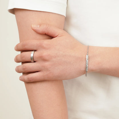 Hawaiian plumeria bar bracelet (Hbr0002s)