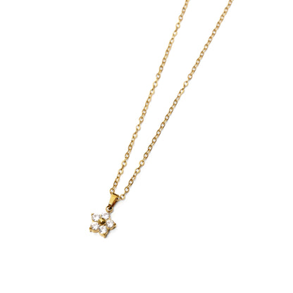 Flower charm necklace (rne0123g)