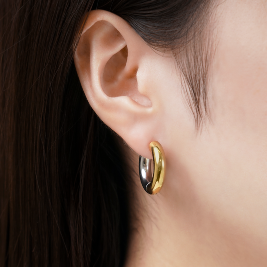 Big  hoop  bicolor pierce(rpi0034b)