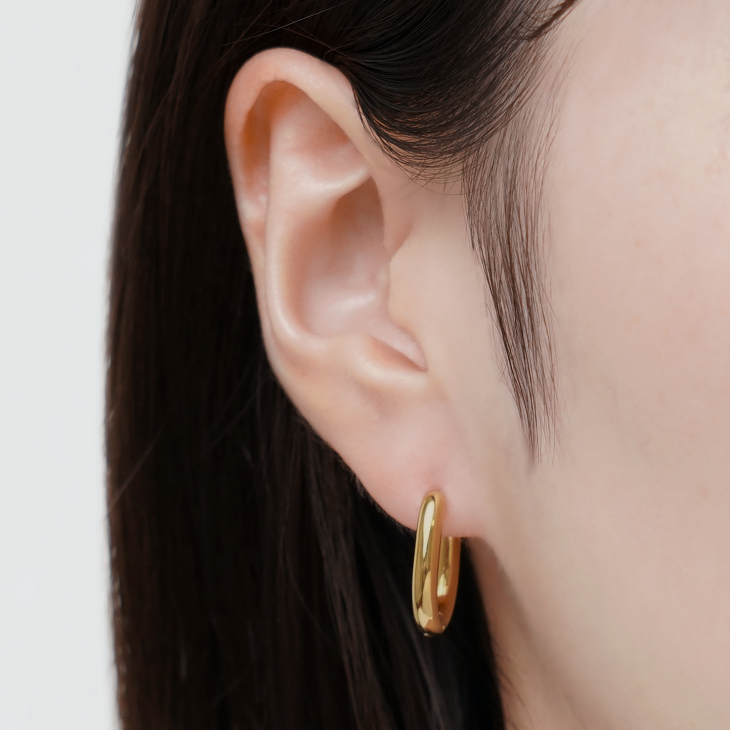 Small square hoop pierce(cpi0013g)