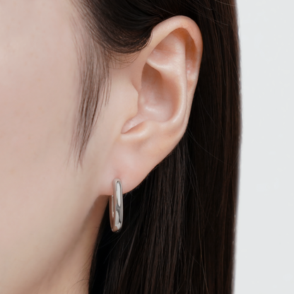 Small square hoop pierce(cpi0014s)