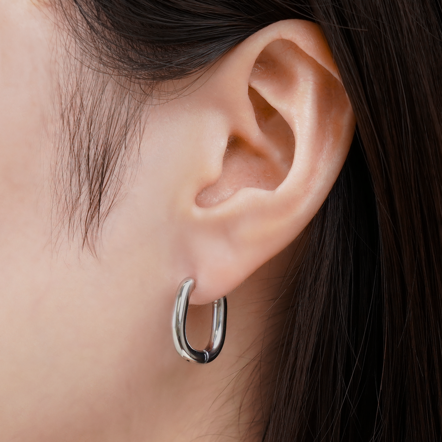 Small square hoop pierce(cpi0014s)